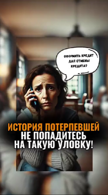 Случаи из жизни | История потерпевшей: мошенники сообщили о ложном оформлении кредита для оформления реального кредита
