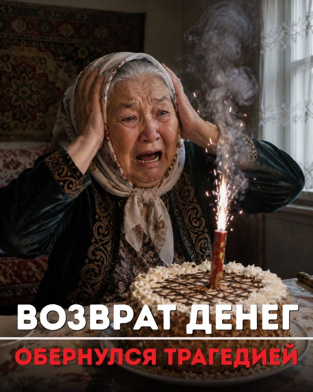 Пенсионеры принесли торт с петардой в отделение банка