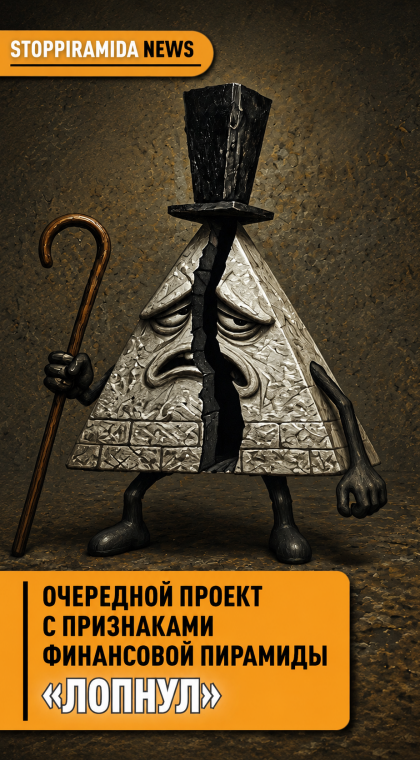 Pyramid scheme indicators | Information | The project operating under the name of 